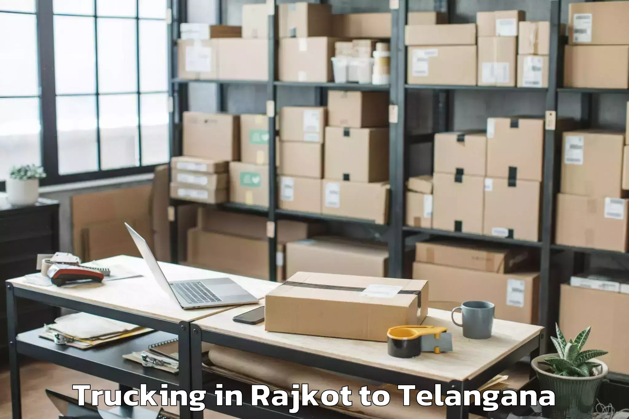 Book Rajkot to Ramgundam Trucking Online